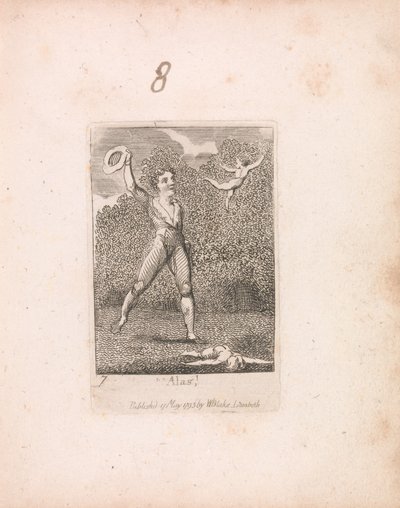 For Children. The Gates of Paradise, Plate 9, Alas! by William Blake
